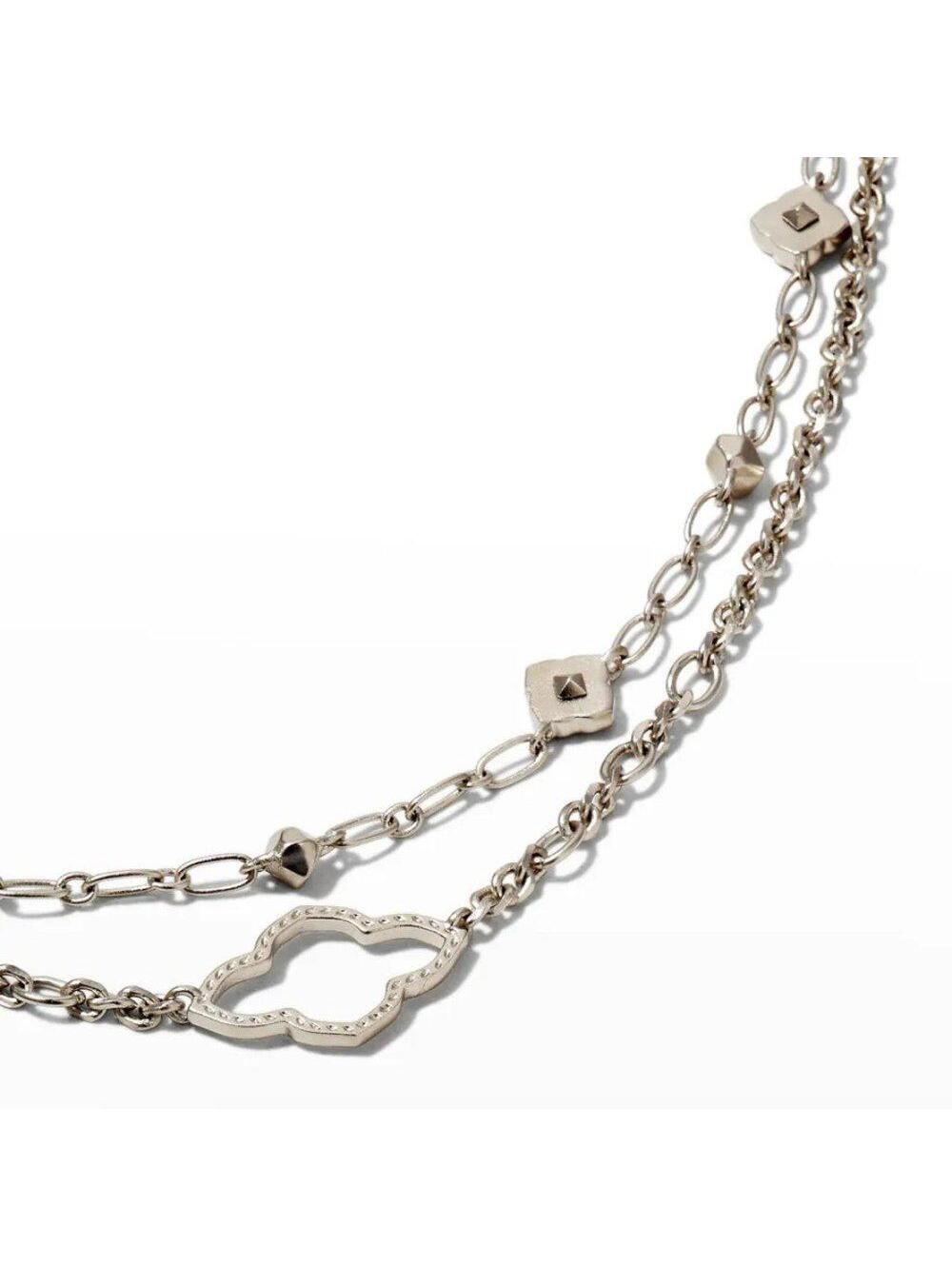 Kendra Scott Abbie Multi Strand Necklace In Silver